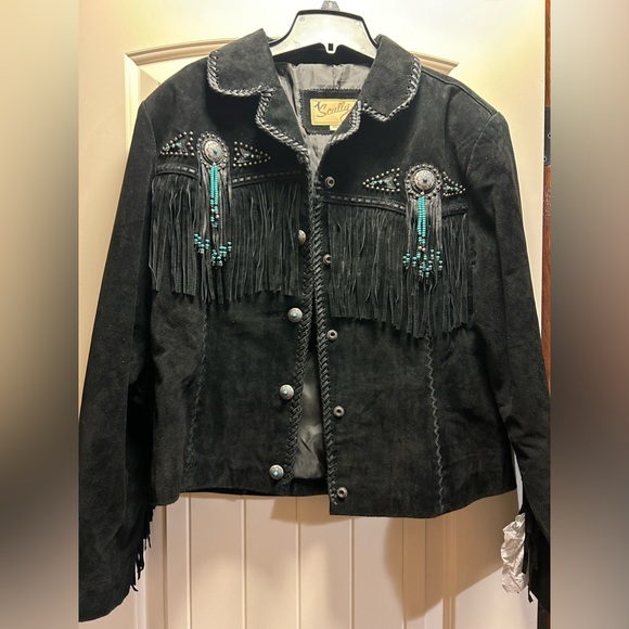 Scully black boar fringe xxl jacket - Picture 6 of 11